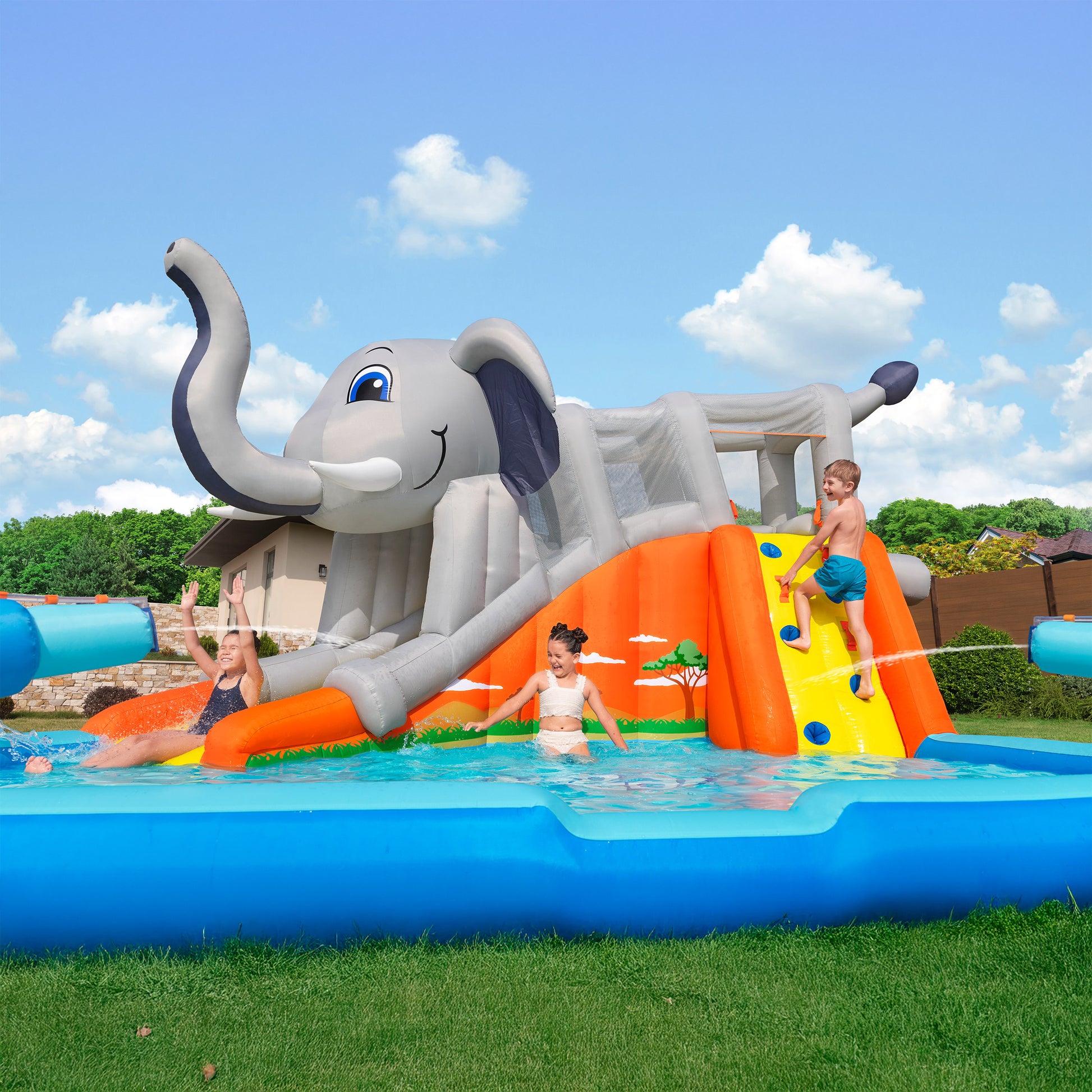 H2OGO!® Elephantastic Kids Inflatable Mega Water Park