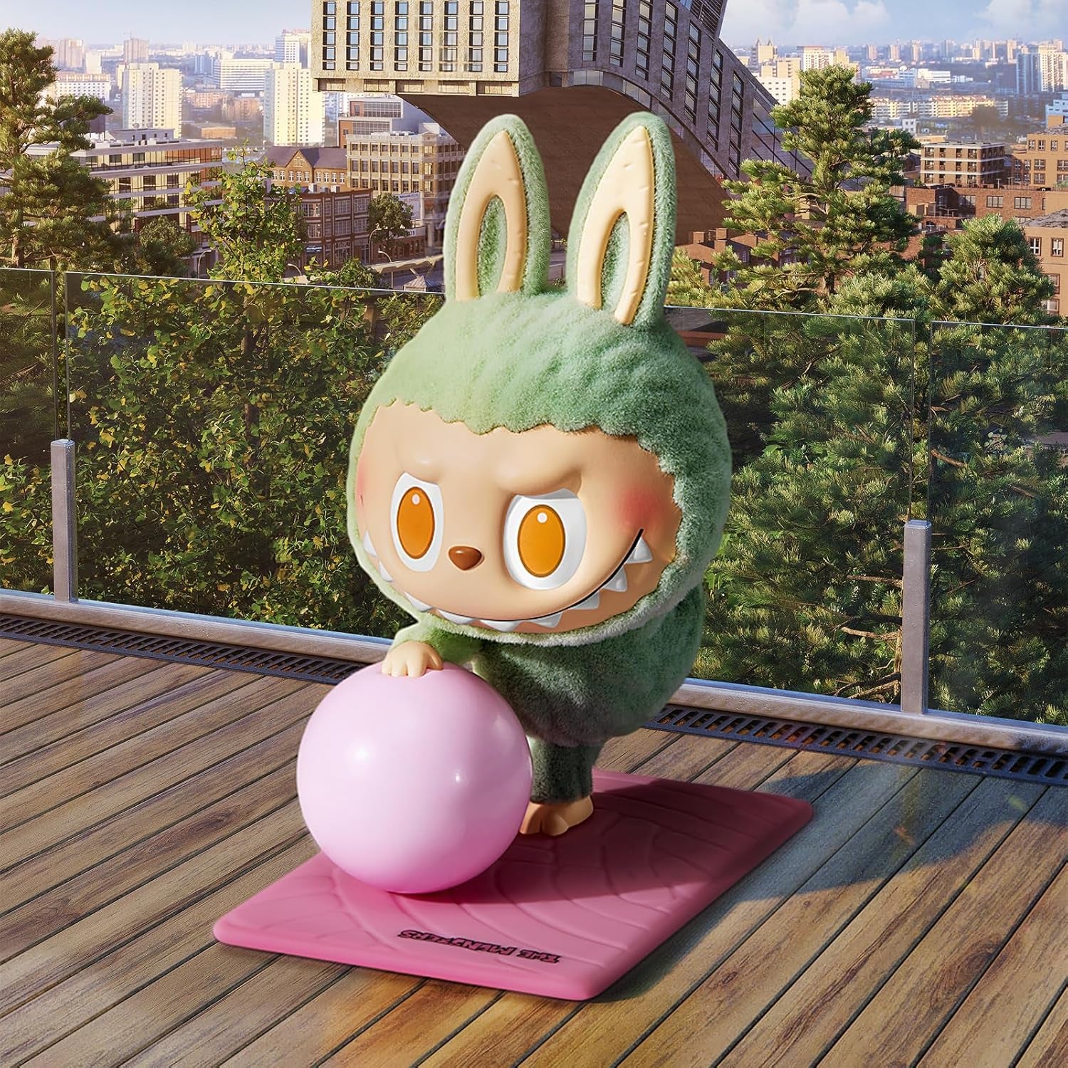 the Monsters Lazy Yoga Series Figures, the Monsters Blind Box Figures, Random Design Action Figures Collectible Toys Home Decorations, Holiday Birthday Gifts for Boys and Girls, Single Box