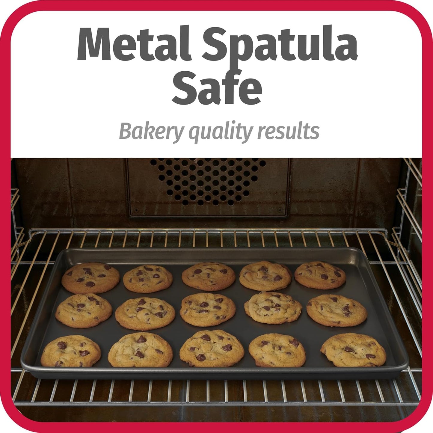 Everyday Nonstick Carbon Steel Baking Sheet Set, 3 Pack – Small 13” X 9”, Medium 15” X 10”, Large 17” X 11” – Carbon Steel Cooking Pans, Cookie Sheet Bakeware Set