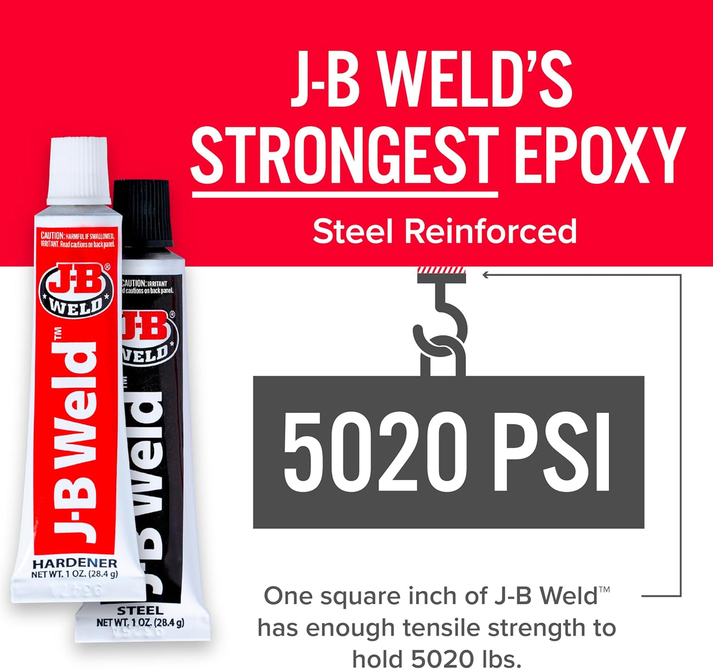 JB-Weld 8265S Original Cold-Weld Steel Reinforced Epoxy - 2 Oz.