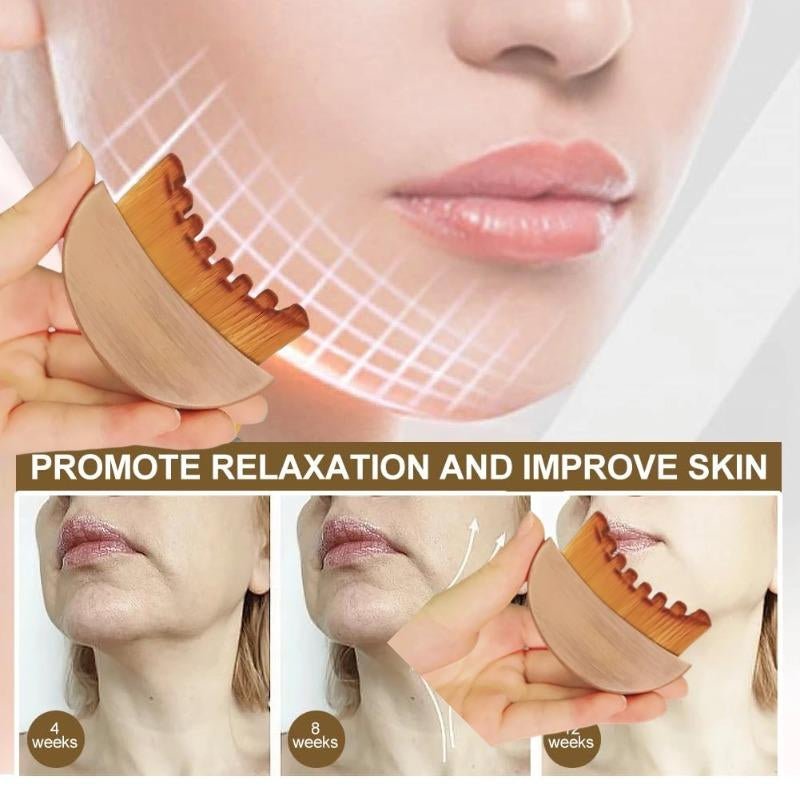 Lymphatic Contour Face Brush for Jawline & Chin Sculpting – Dry Brushing Massager for Lymphatic Drainage & Facial Fatigue Relief, Ergonomically Designed to Fit the Skin Precisely (1PCS) Beauty Roller Daily