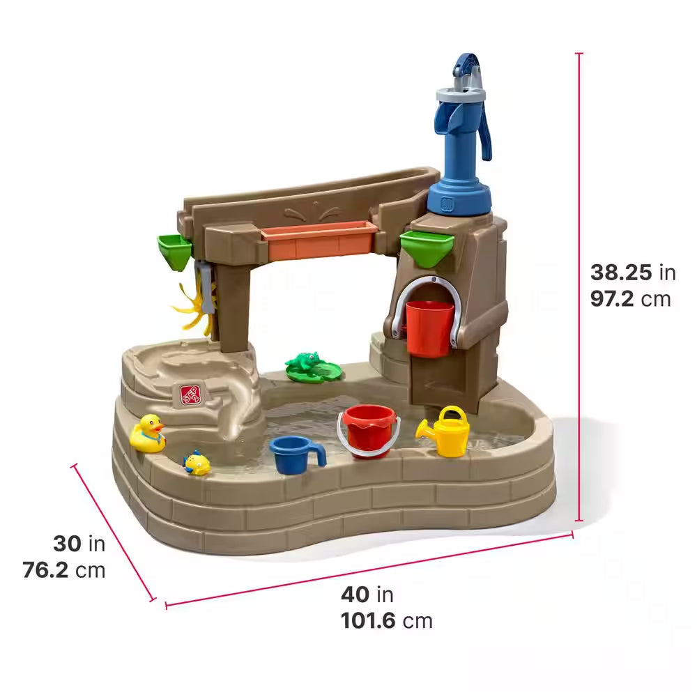 Pump and Splash Discovery Pond Water Table Play for Kids and Toddlers
