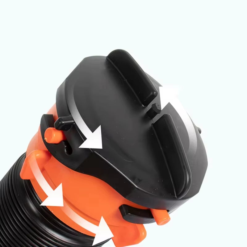 Water Pipe Kit Leak Proof Camp Drainage Pipe Sewage Valve Sewer Hose Aaccessory Drainage Cleaner RV Sewer Hose Kit 90 ° Hose