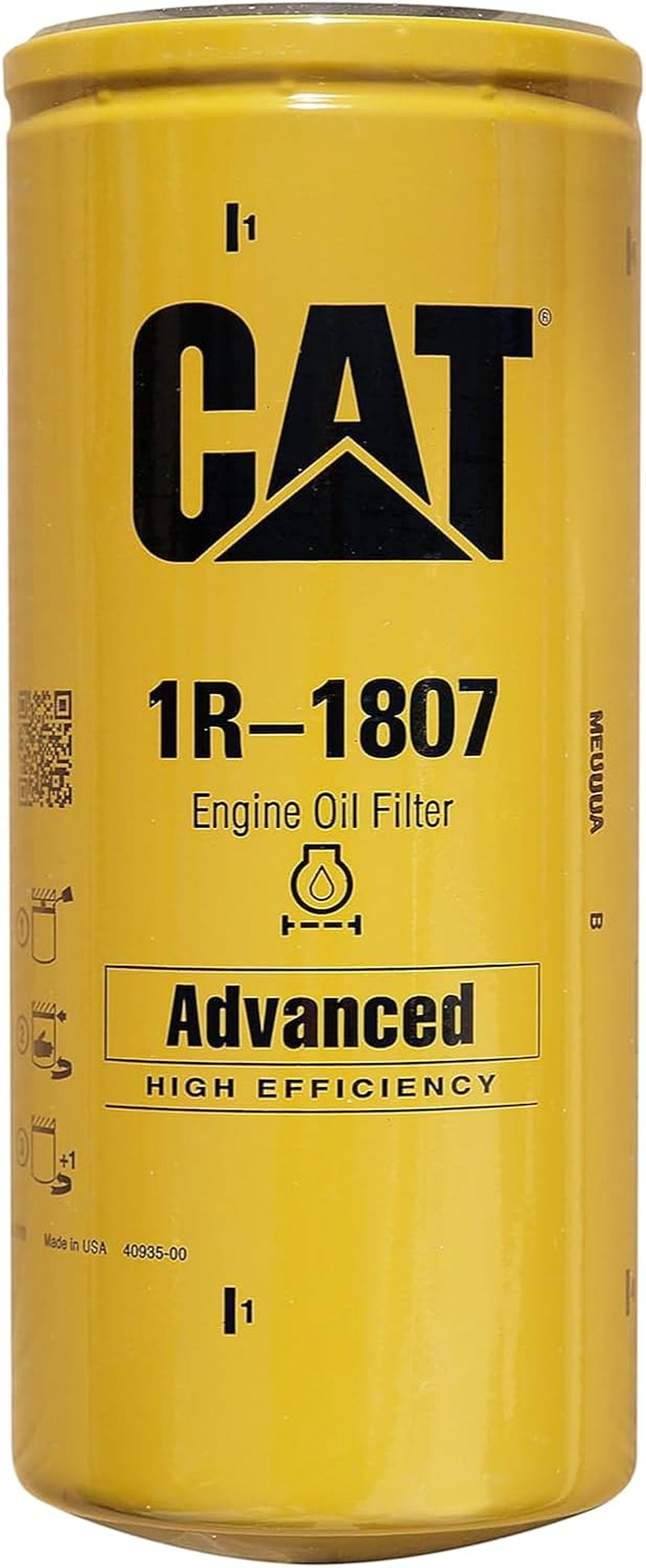 erpillar 1R-1807 Advanced High Efficiency Oil Filter (Pack of 2)