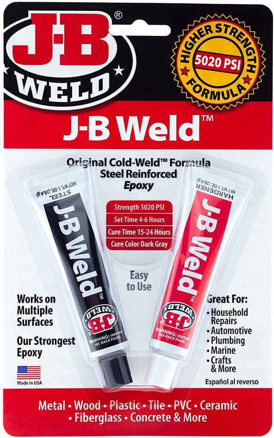 JB-Weld 8265S Original Cold-Weld Steel Reinforced Epoxy - 2 Oz.