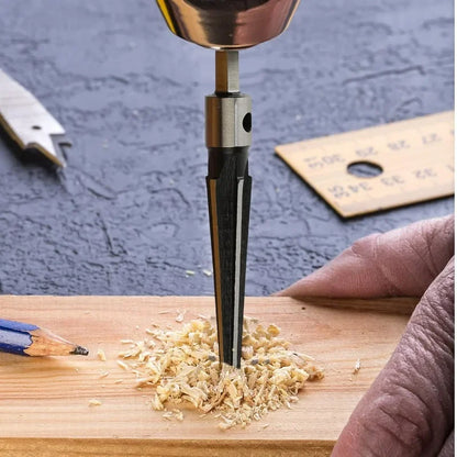 Handheld Tapered Hex Reamer Electric Drills Hexagonal T Handle Taper Reamers Metal Woodwork Hole-Processing Reamer Tool Supplies