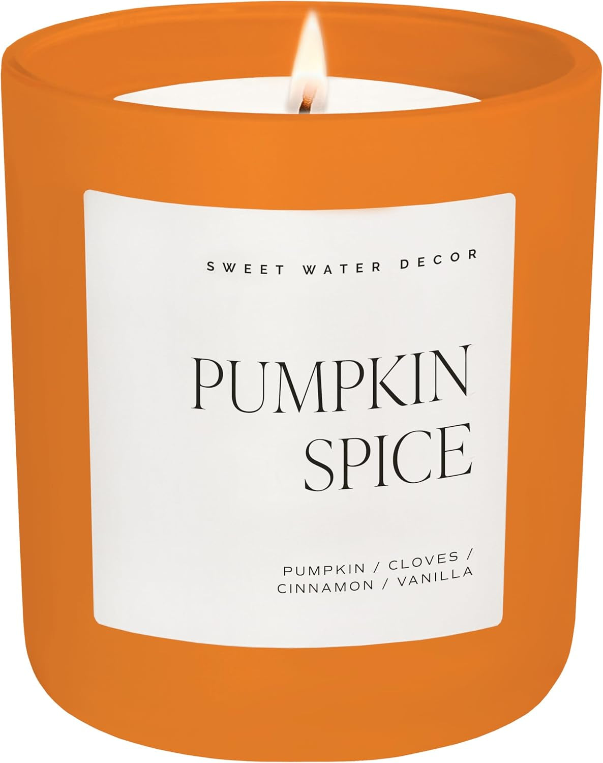 Pumpkin Spice Candle - Fall Candles with Pumpkin, Clover, Cinnamon & Vanilla Scent for Home - Pumpkin Candle with 70 Hours Burn Time - 15Oz Orange Jar Pumpkin Spice Soy Candles