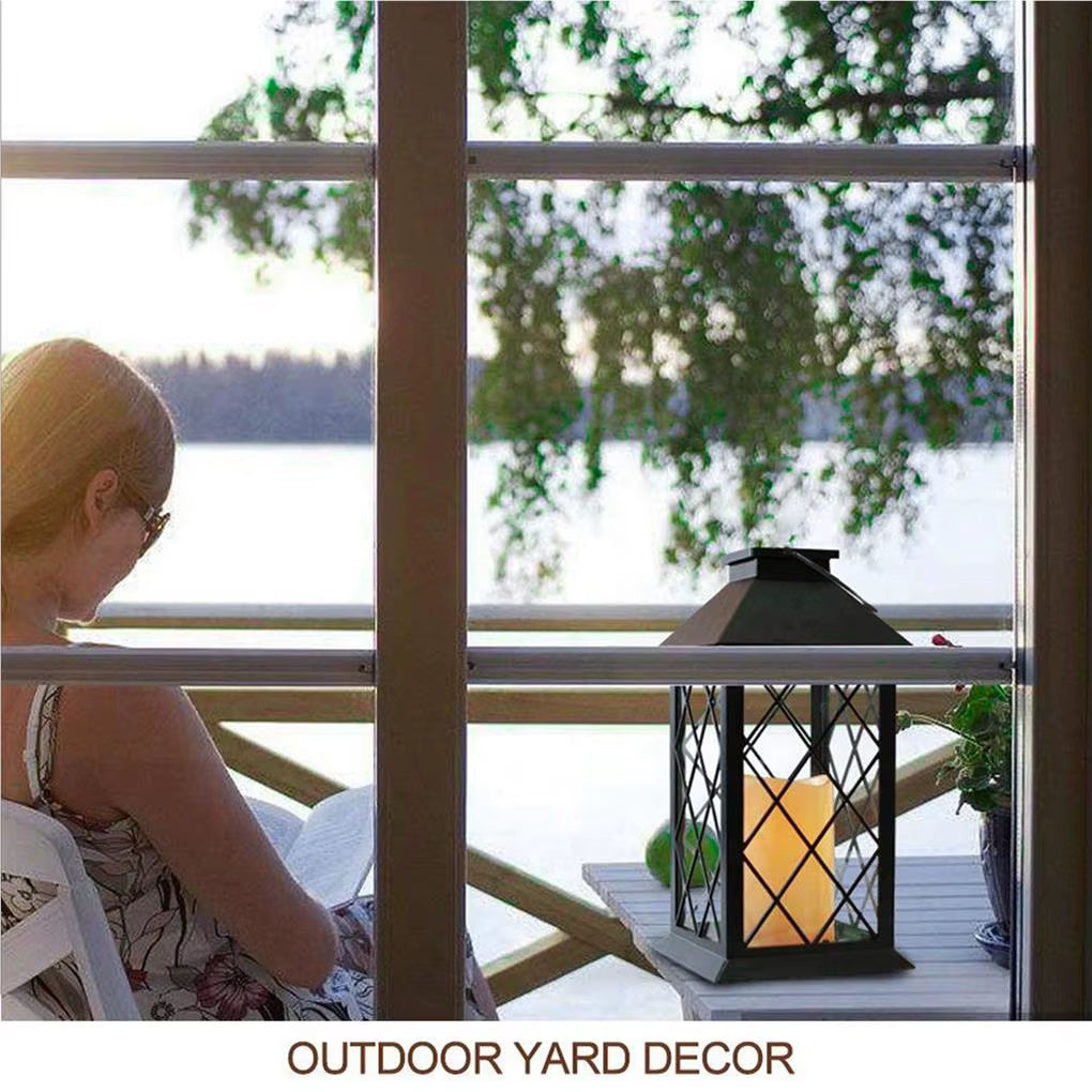 Outdoor Battery Light Windproof Durable LED Candlelight High Hardness Lightweight Camping Lamps Coated Surface Door Table