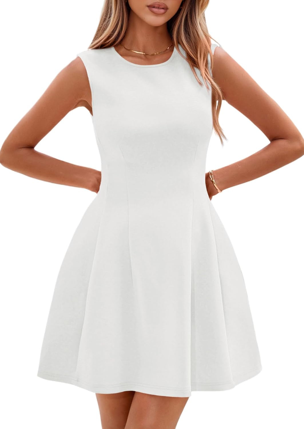 Summer Dresses for Women 2026 Elegant Classy Spring a Line Business Casual Work Graduation Cocktail Short Dress