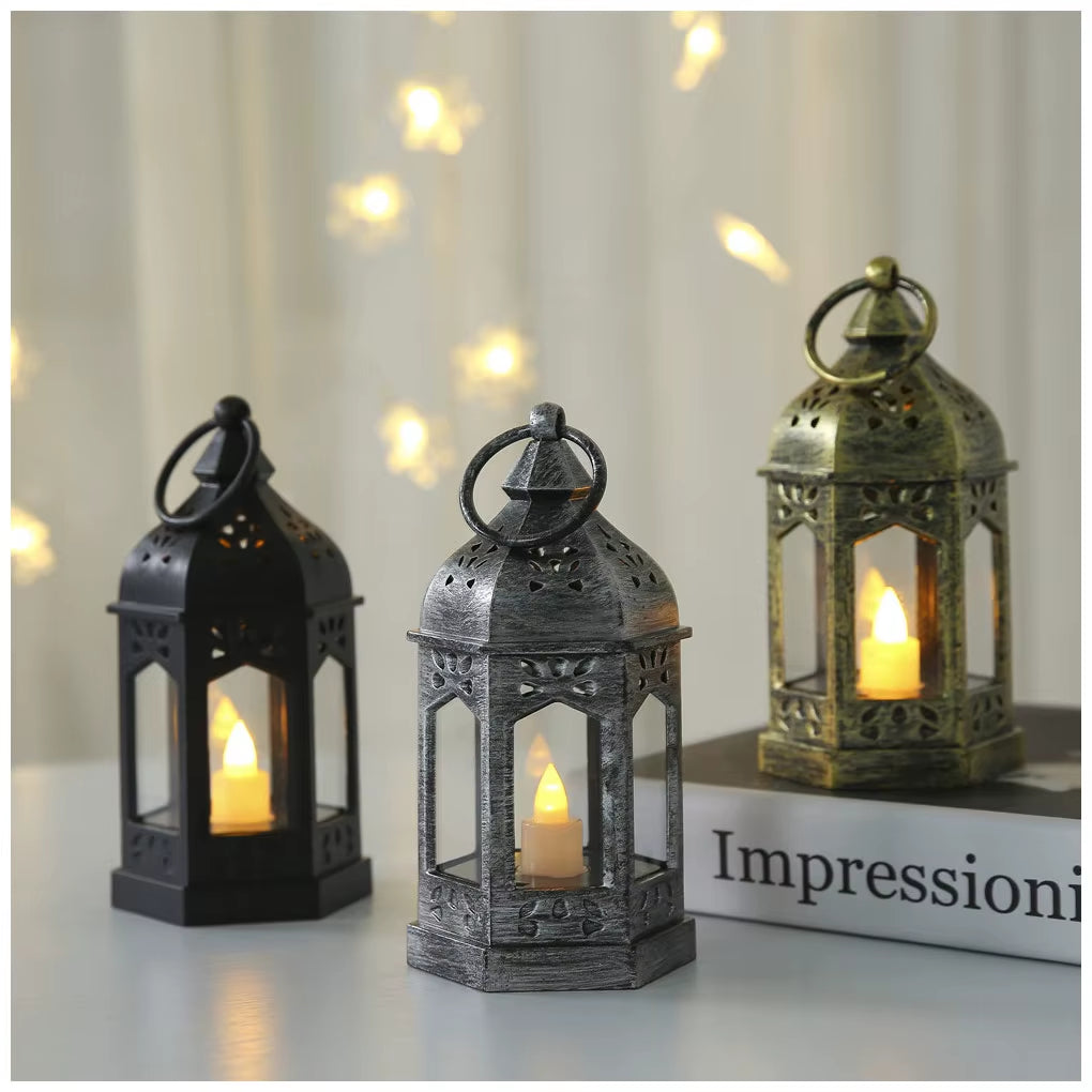 Outdoor Battery Light Windproof Durable LED Candlelight High Hardness Lightweight Camping Lamps Coated Surface Door Table