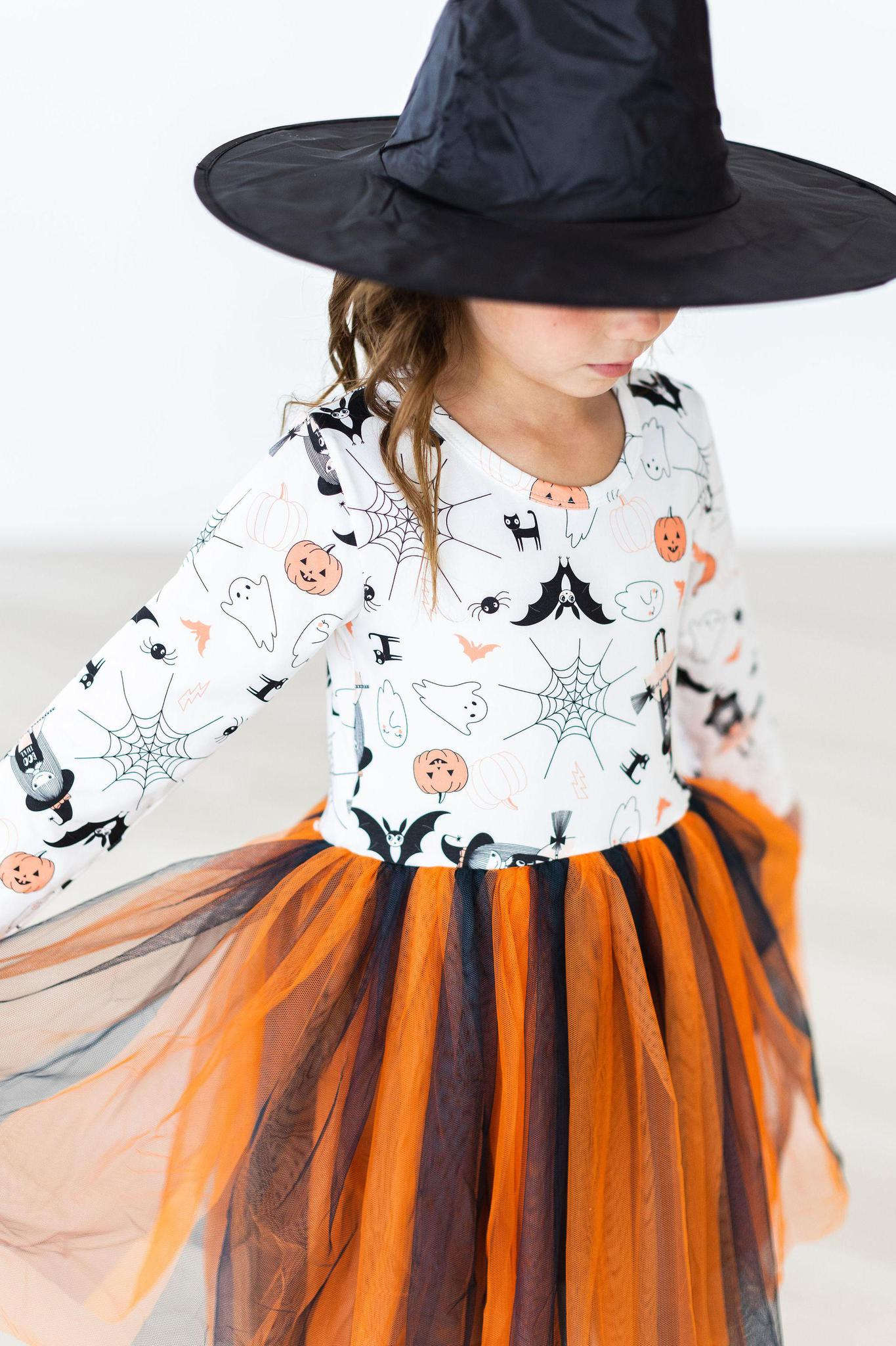 Boo-tiful Halloween L/S Tutu Dress Baskit Bazaar