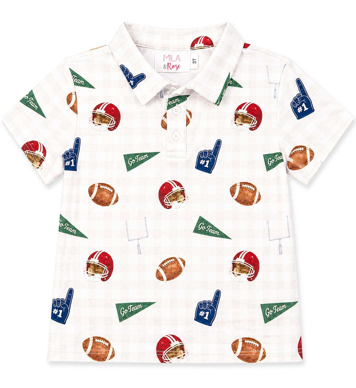 Boys Friday Night Lights S/S Polo Baskit Bazaar