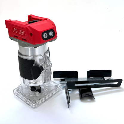 Brushless Electric Trimmer 800W 30000RPM Cordless Compact Router 5-Speeds Woodworking Trimming Machine 18V Battery