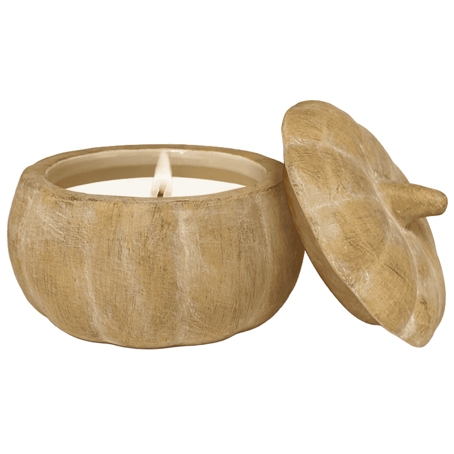 Pumpkin Spice Soy Candle - Ceramic Pumpkin Jar - 8 oz Baskit Bazaar
