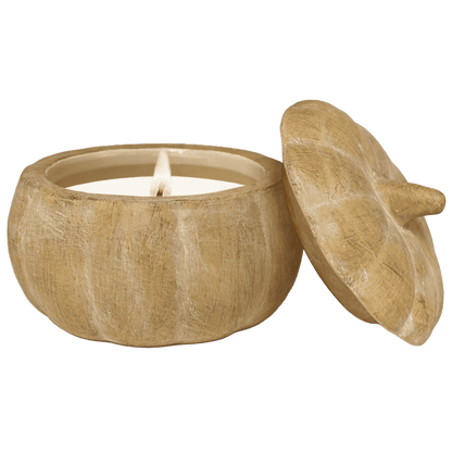 Pumpkin Spice Soy Candle - Ceramic Pumpkin Jar - 8 oz Baskit Bazaar