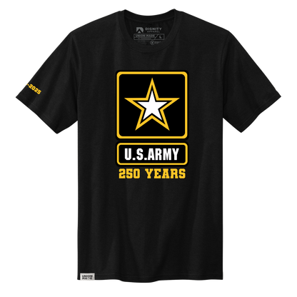 US Army T-shirt - 250 Years Celebration - Made in the USA