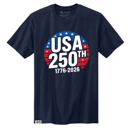USA 250 Campaign Button Tee - Made in the USA