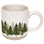Forest 14 oz Cream Stoneware Coffee Mug Baskit Bazaar