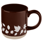 Brown Leaves 14 oz Stoneware Coffee Mug Baskit Bazaar