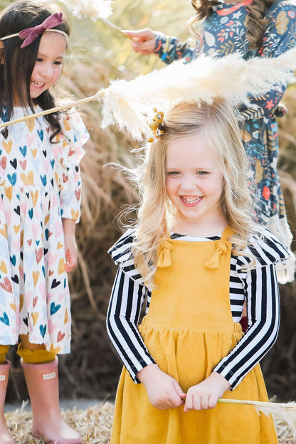 Mustard Faux Suede Pinafore Baskit Bazaar