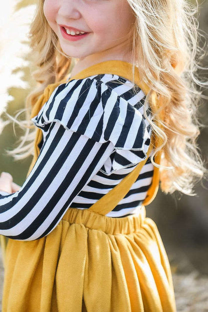 Mustard Faux Suede Pinafore Baskit Bazaar