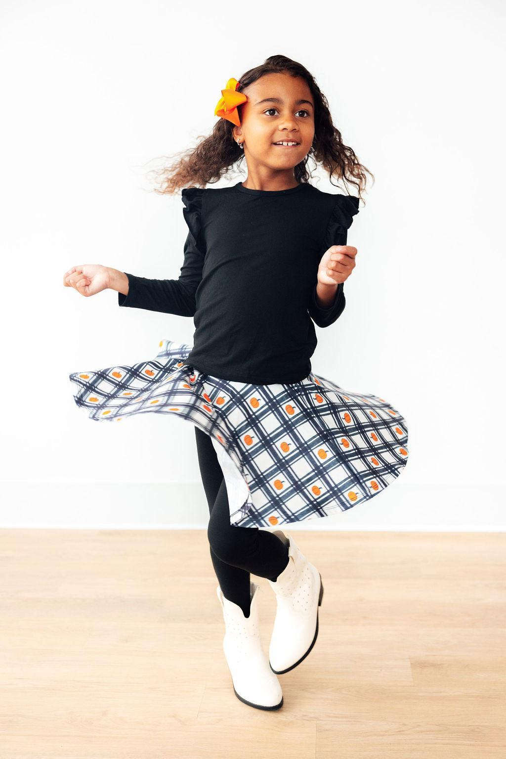 Plaid Pumpkins Twirl Skegging Baskit Bazaar
