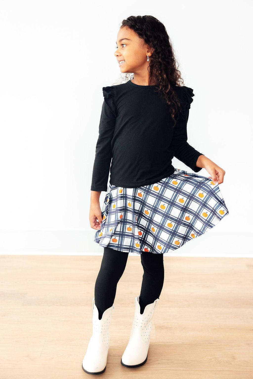 Plaid Pumpkins Twirl Skegging Baskit Bazaar