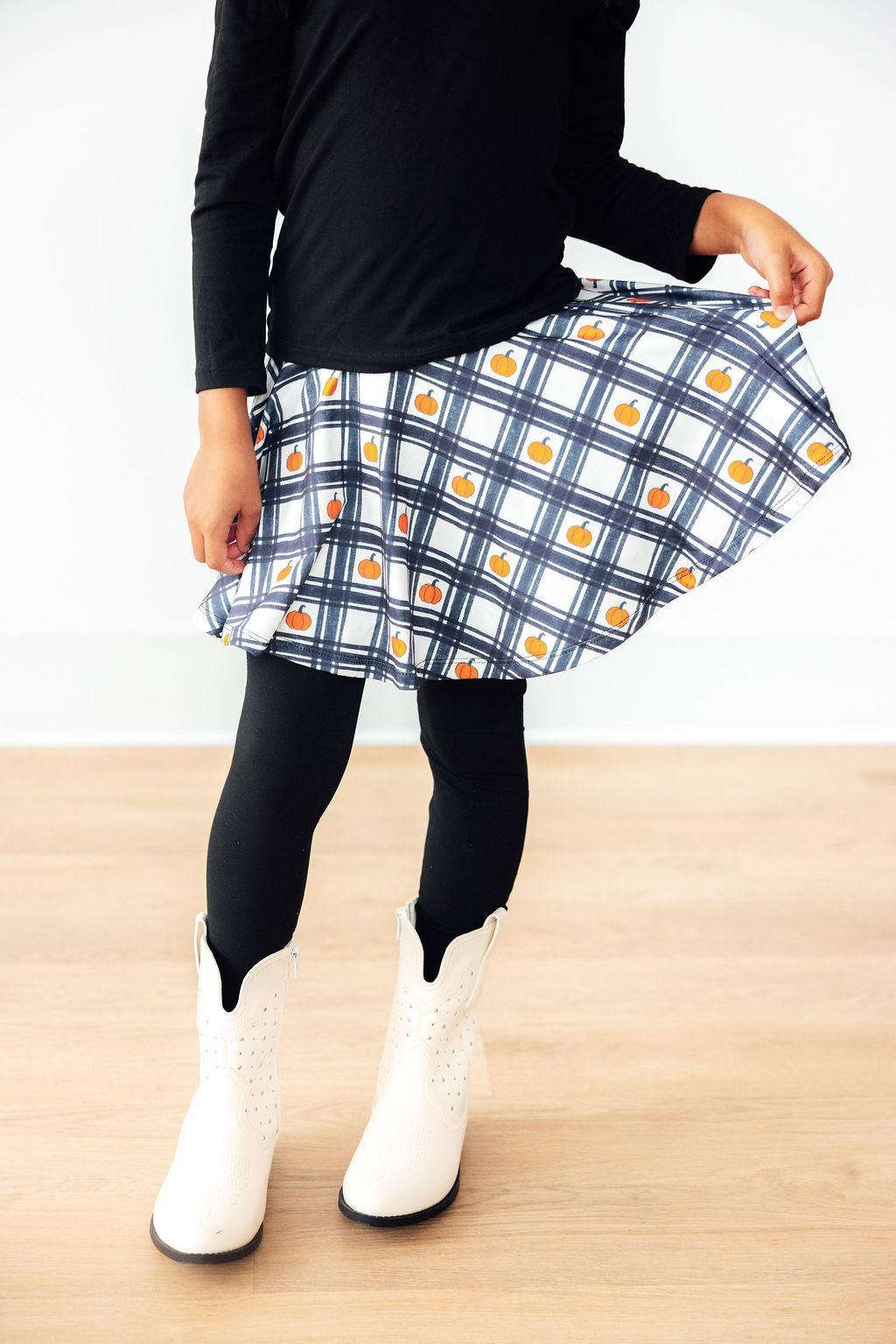 Plaid Pumpkins Twirl Skegging Baskit Bazaar