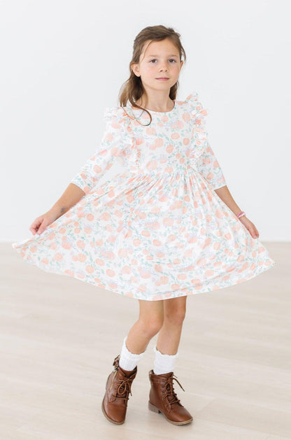 Pretty Pumpkins Ruffle Twirl Dress Baskit Bazaar