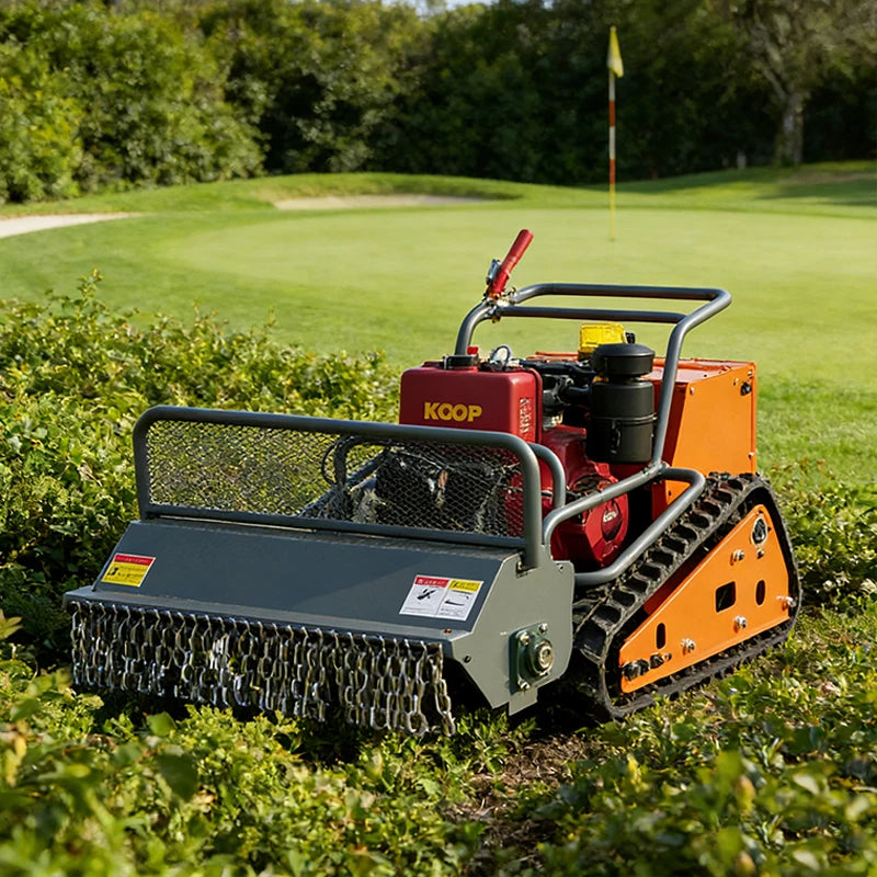 All Terrain Rugged Crawler Lawn Mower Long Distance Wireless Operation Lawn Mower Multi Purpose Farm Orchard Care Lawn Mower