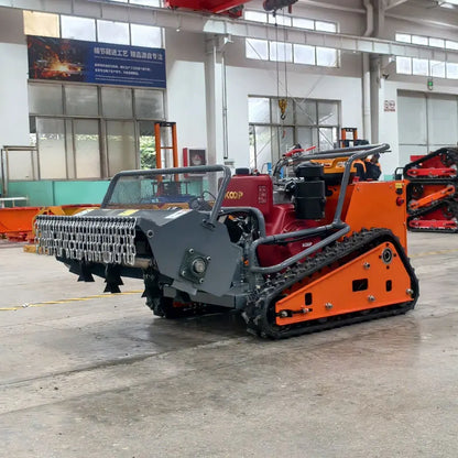 All Terrain Rugged Crawler Lawn Mower Long Distance Wireless Operation Lawn Mower Multi Purpose Farm Orchard Care Lawn Mower