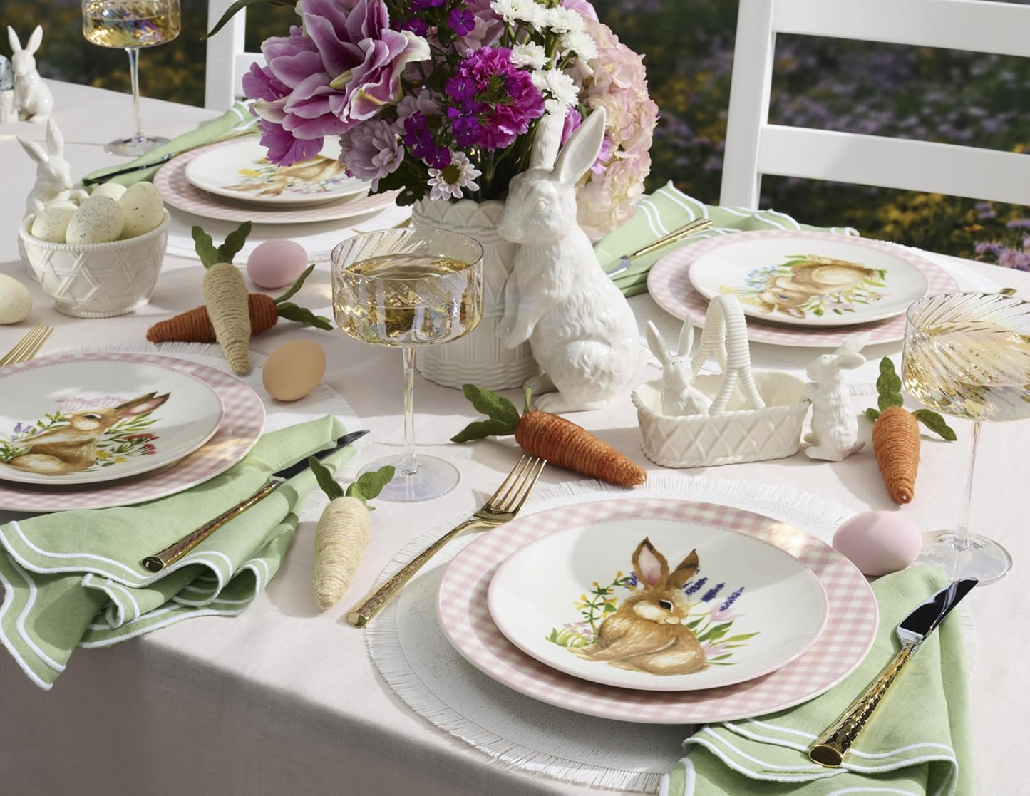 Wicker Creek Bunny Candy Dish, Easter Serveware