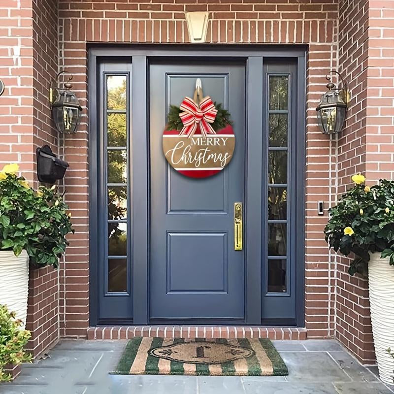 Christmas Front Door Decor Merry Christmas Christmas Wreath Christmas Decor Christmas Sign Christmas Door Wreath Christmas
