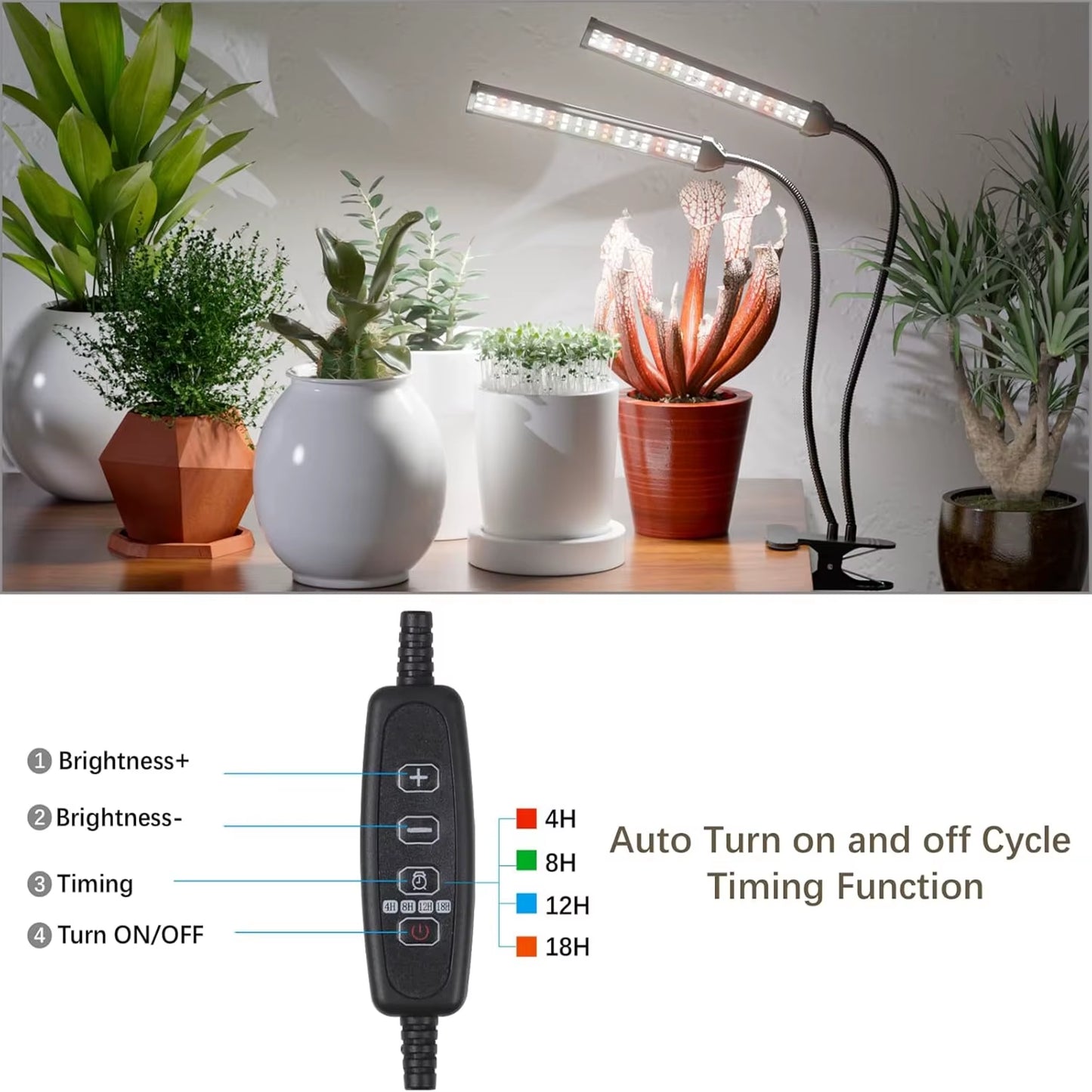 USB Clip Flat Tube LED Grow Light Full Spectrum 6000K 5V Phyto Lamp Indoor Greenhouse Fleshy Flowers Plants Growth Lighting