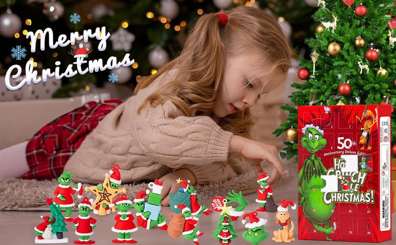 Christmas Advent Calendar 2025, 24 Day Countdown Calendar with 24 Pcs Doll Collectible for Kids Adult Teens