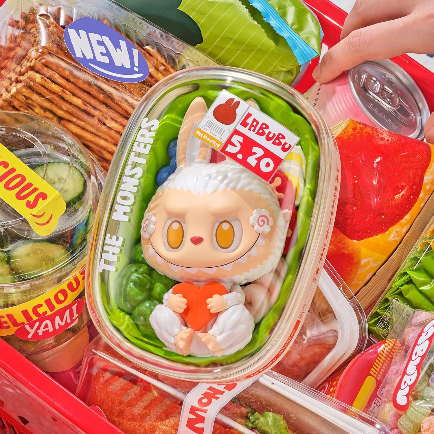 the Monsters Wacky Mart Series Blind Box Figures, Random Design Action Figures Collectible Toys Home Decorations, Holiday Birthday Gifts for Girls and Boys, Single Box