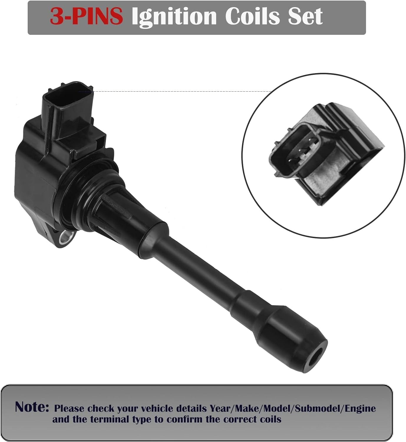 Set of 4 Ignition Coil Pack and Spark Plugs Fits for 2007 2008 2009 2010 2011 2012 2013 Nissan Altima Versa Sentra Rogue Cube NV200 2.5 1.8 1.6 2.0 L4 Spark Plugs Coil Packs Replaces# UF549 & 9029