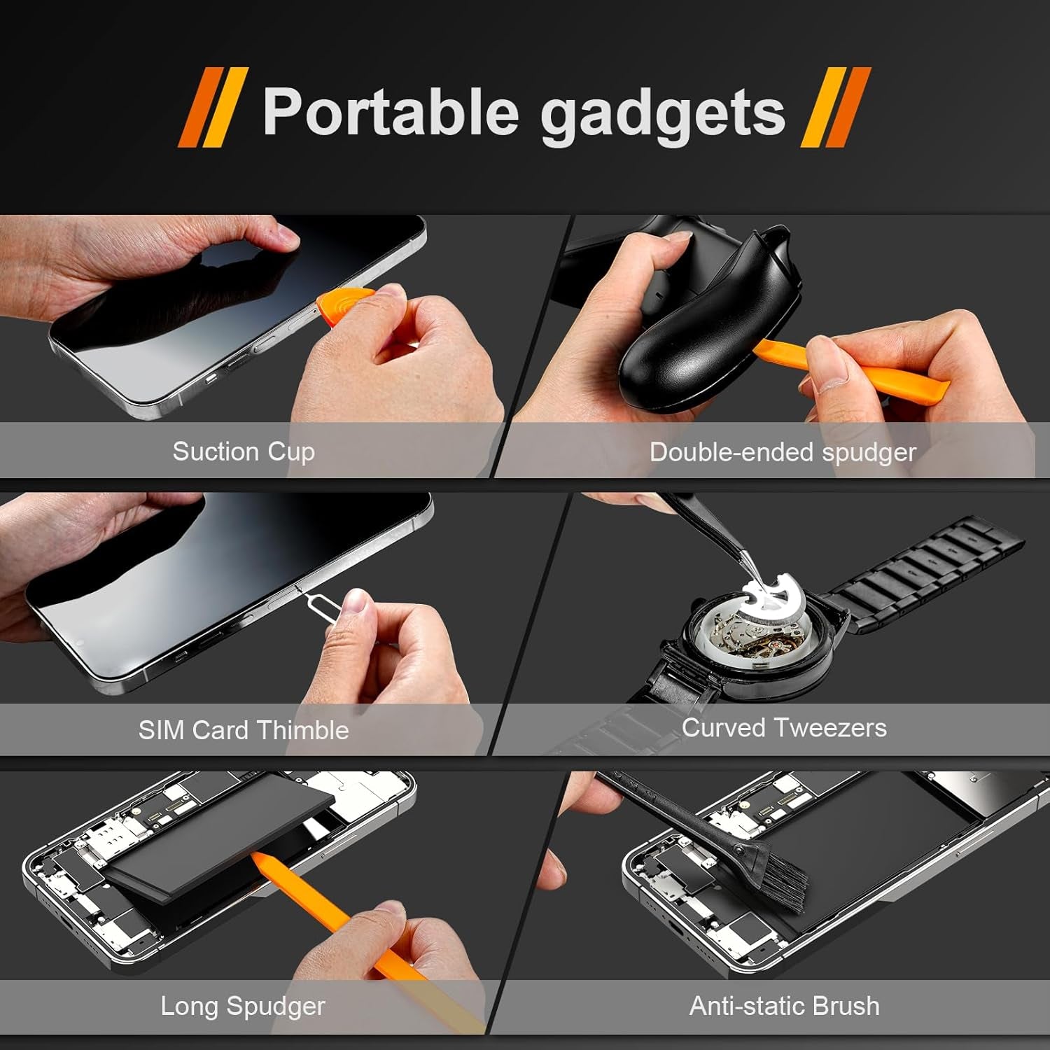 40Pcs Small Precision Screwdriver Set with Torx Triwing Phillips, Mini Repair Tool Kit for Macbook, Computer, Laptop, PC, Iphone, PS5, Xbox, Switch, Glasses, Watch, Ring Doorbell, Electronics