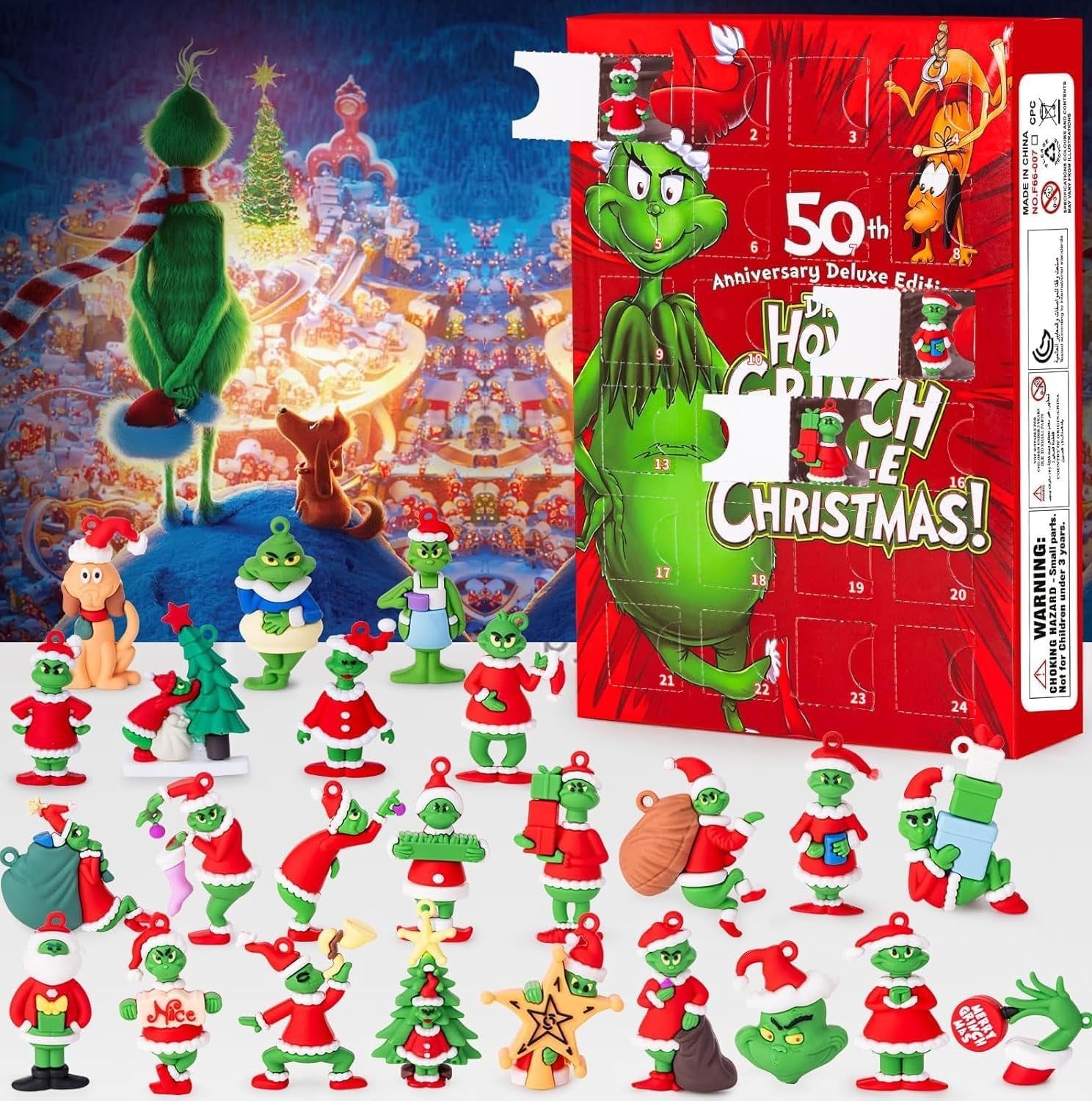 Christmas Advent Calendar 2025, 24 Day Countdown Calendar with 24 Pcs Doll Collectible for Kids Adult Teens
