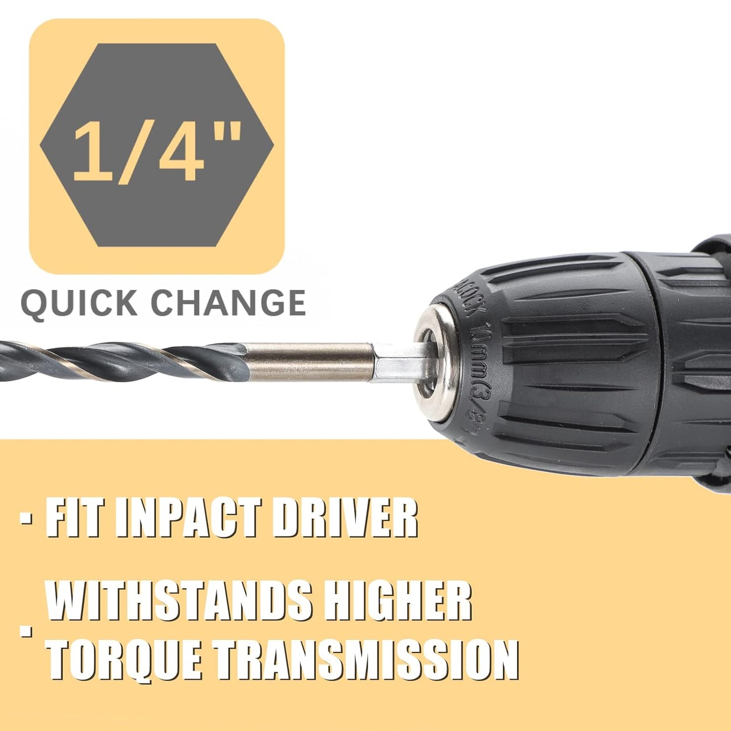 Hex Shank Cobalt Metric Drill Bit Set 15 PCS (1.5Mm-8Mm), Quick Change High Speed Steel Impact Driver Hex Drill Bits for Metal, Steel, Wood, Plastic, Aluminum Alloy