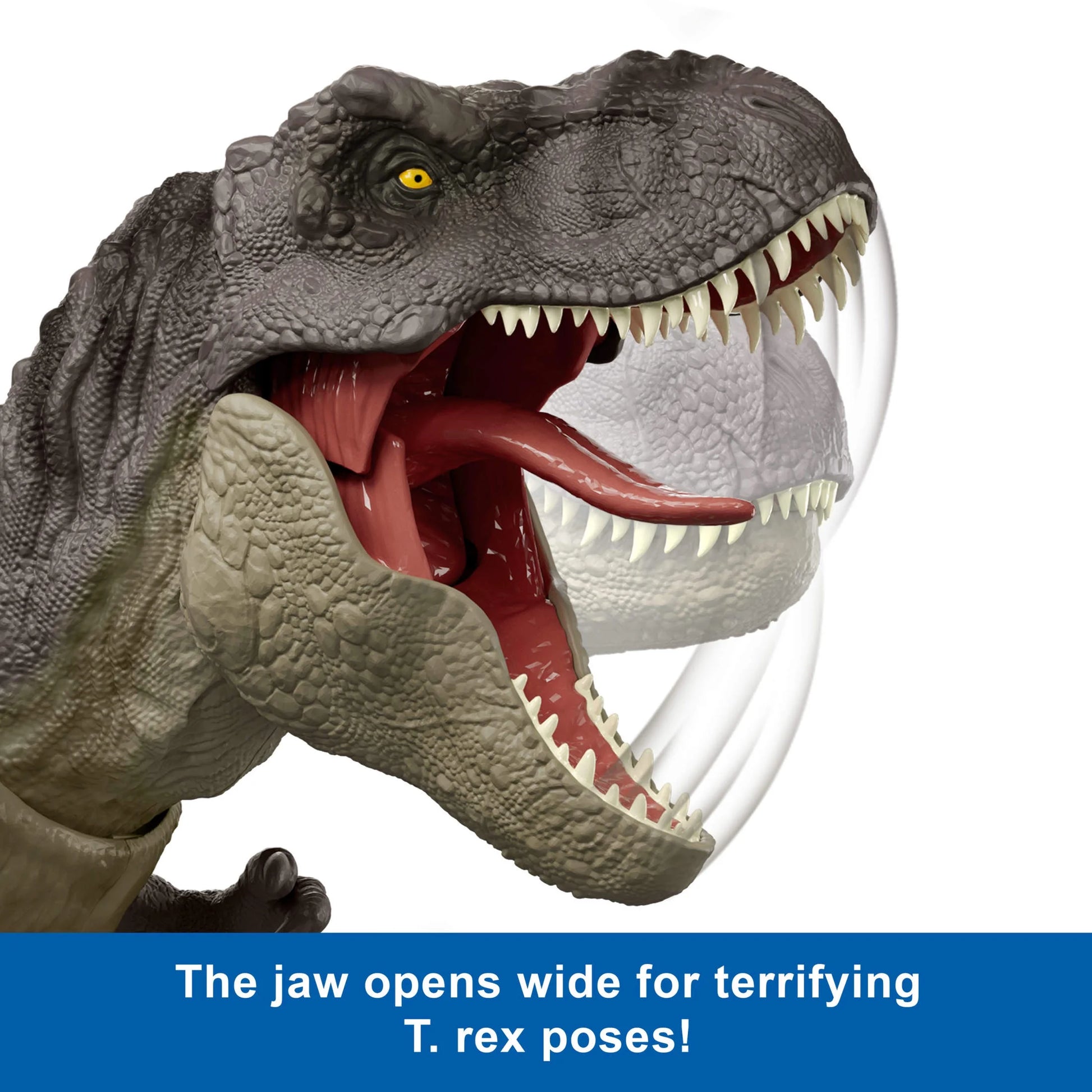 Rebirth Tyrannosaurus Rex Action Figure, Dinosaur Toy, T-Rex Chomp Attack