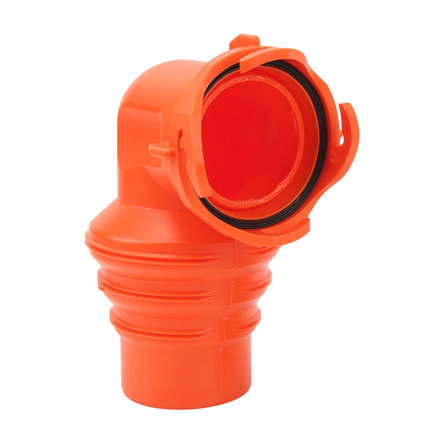 RV Sewer Hose Elbow RV Drain Hose Elbow RV Sewer Hose Elbow with Lid 90 Degree Easy Installation Sewer Hose Connector for Yacht