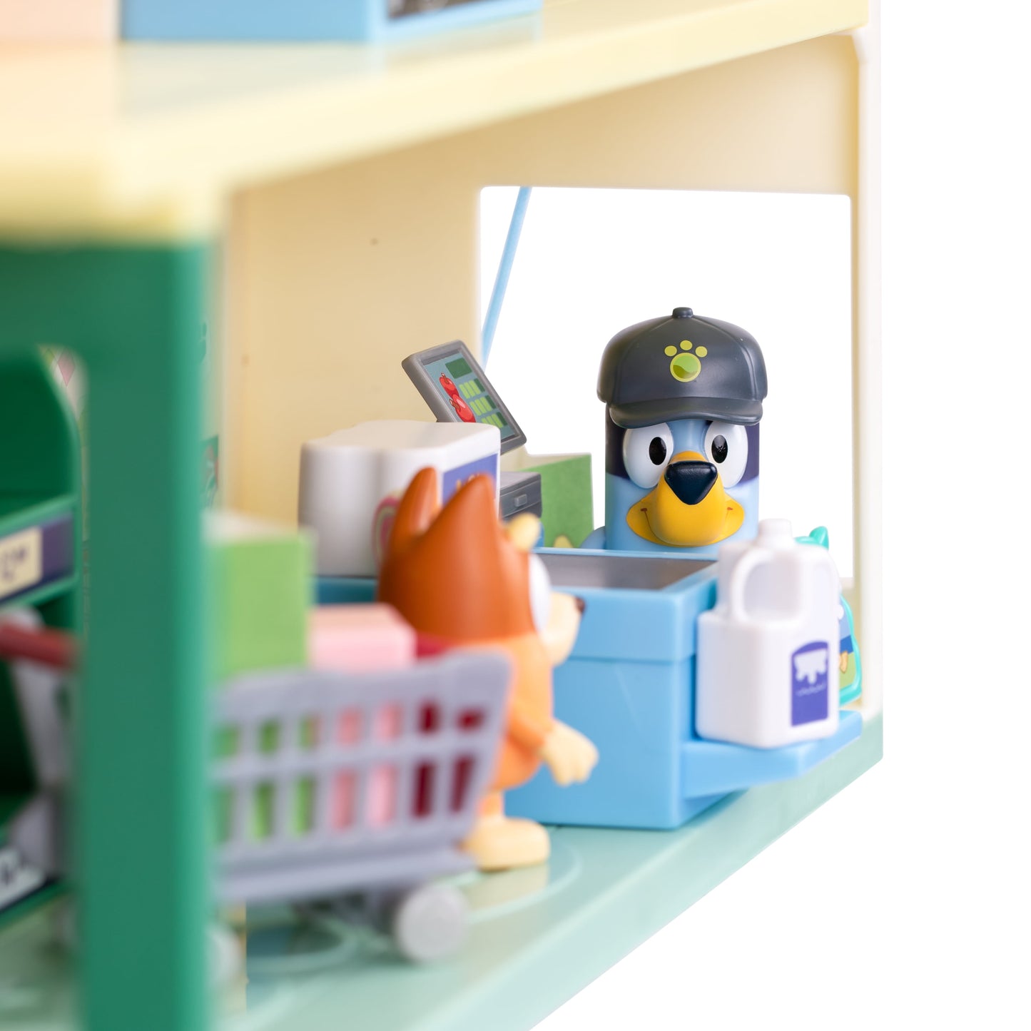 Supermarket Playset, 3 Different Levels with Exclusive  and Bingo Figures. 24 Sounds and 15+ Play Pieces plus Fun Intercom, Ages 3+