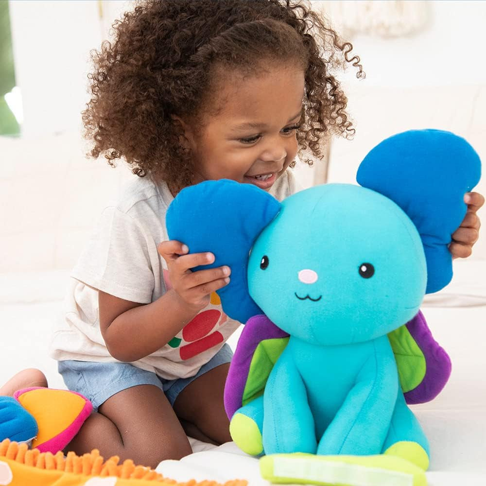 Mixaroo - Stuffed Animal for Social Emotional Learning Activities, Fine Motor Preschool Toys, Toddler Learning Toys, Kindergarten Classroom Must Haves, Gifts for Kids Ages 2+