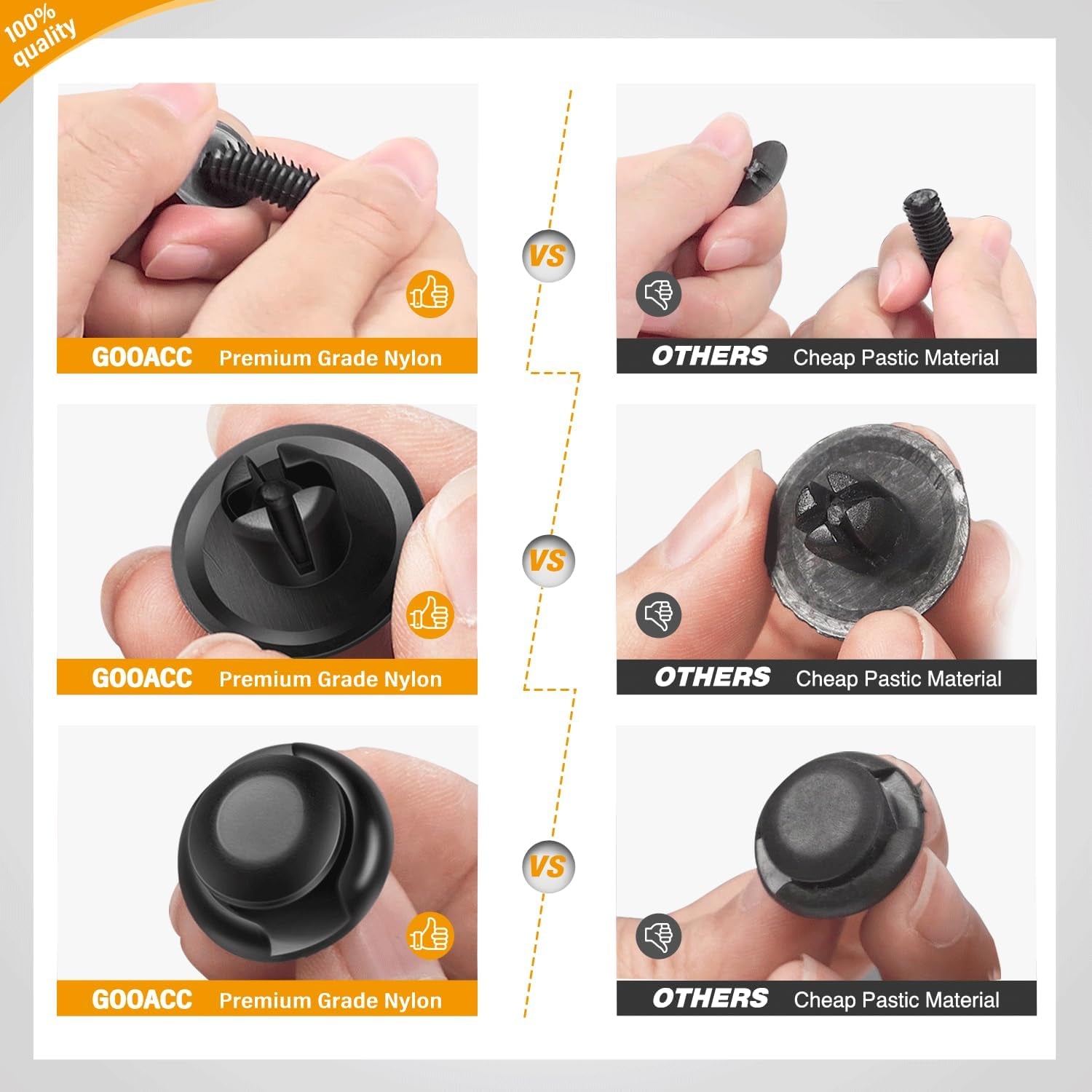 240PCS Bumper Retainer Clips Car Plastic Rivets Fasteners Push Retainer Kit 12 Popular Sizes Auto Push Pin Rivets Set -Door Trim Panel Fender Clips for GM Ford Toyota Honda Chrysler