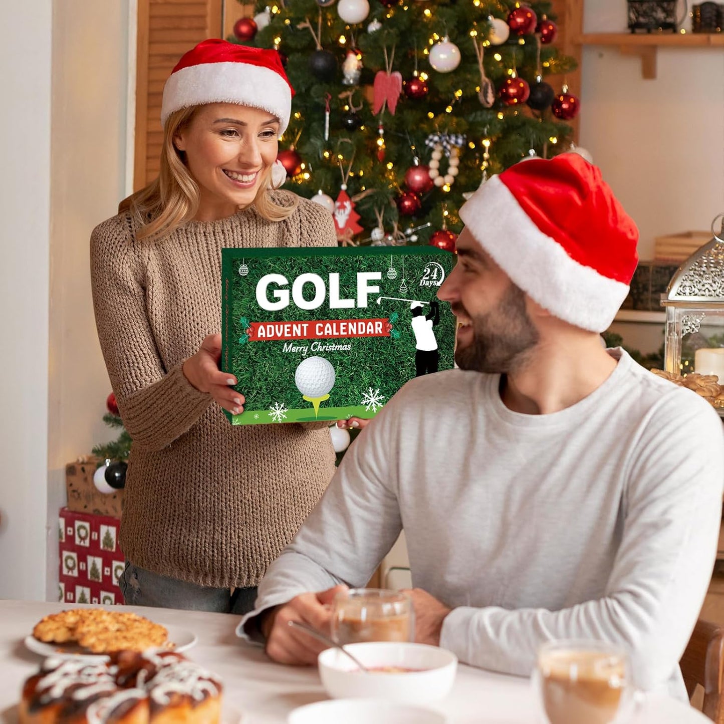 Golf Advent Calendar 2025 for Men Teen Boy, 24-Day Christmas Count-Down Calendar for Father, Husband, or Boyfriend, Perfect Holiday Gift Featuring Golf Balls, Tees, Ball Markers