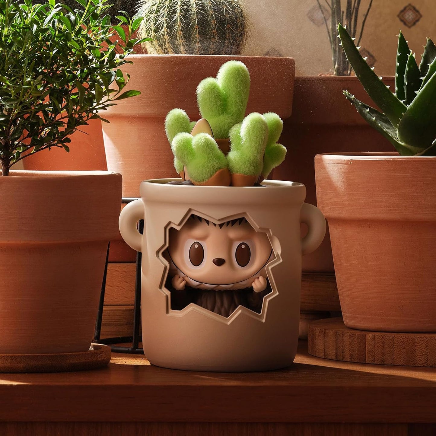 the Monsters Almost Hidden Series Blind Box Figures, Random Design Mystery Toys for Modern Home Decor, Collectible Toy Set for Desk Accessories, Single Box