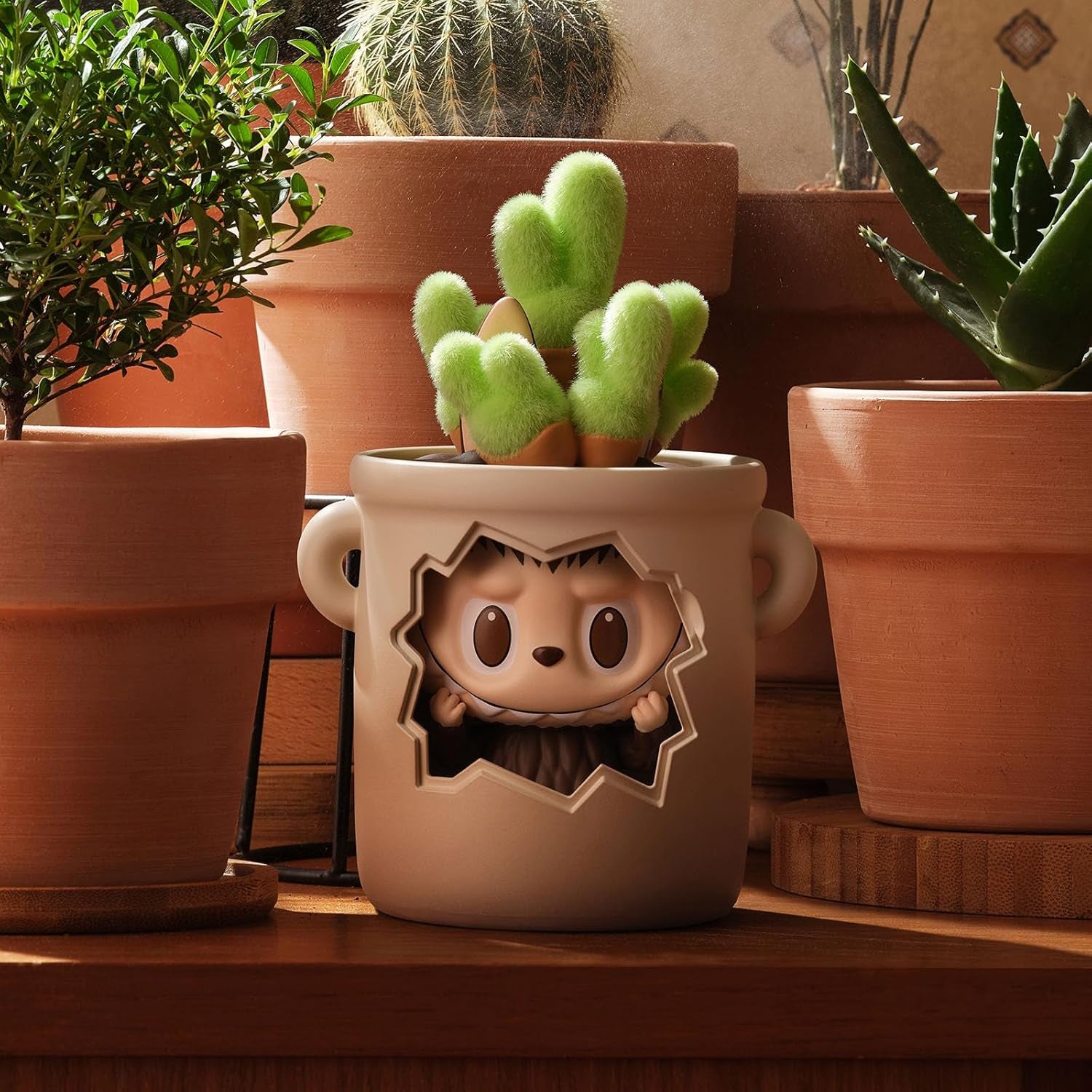 the Monsters Almost Hidden Series Blind Box Figures, Random Design Mystery Toys for Modern Home Decor, Collectible Toy Set for Desk Accessories, Single Box