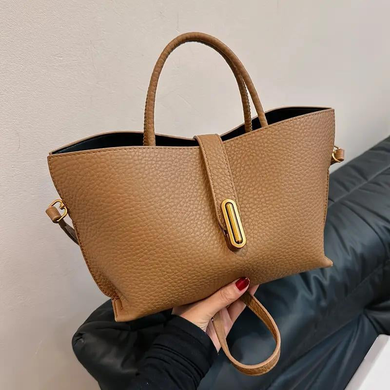Women'S Elegant Solid Color Handbag Fashionable Crossbody Bag for Daily Use Casual Trendy Versatile High-Quality Daily Elegant Commuter Bag Casual Shoulder Bag Do Not Wash