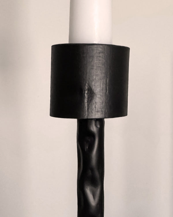 50" Black Iron Floor Candelabra – Gothic Taper Candle Holder Stand for Romantic & Halloween Decor